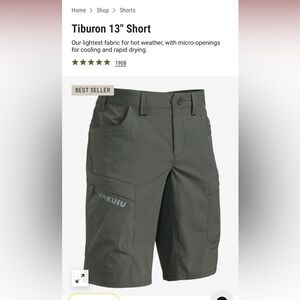 Kuiu Tiburon 13” shorts. 42 waist. Stone.
